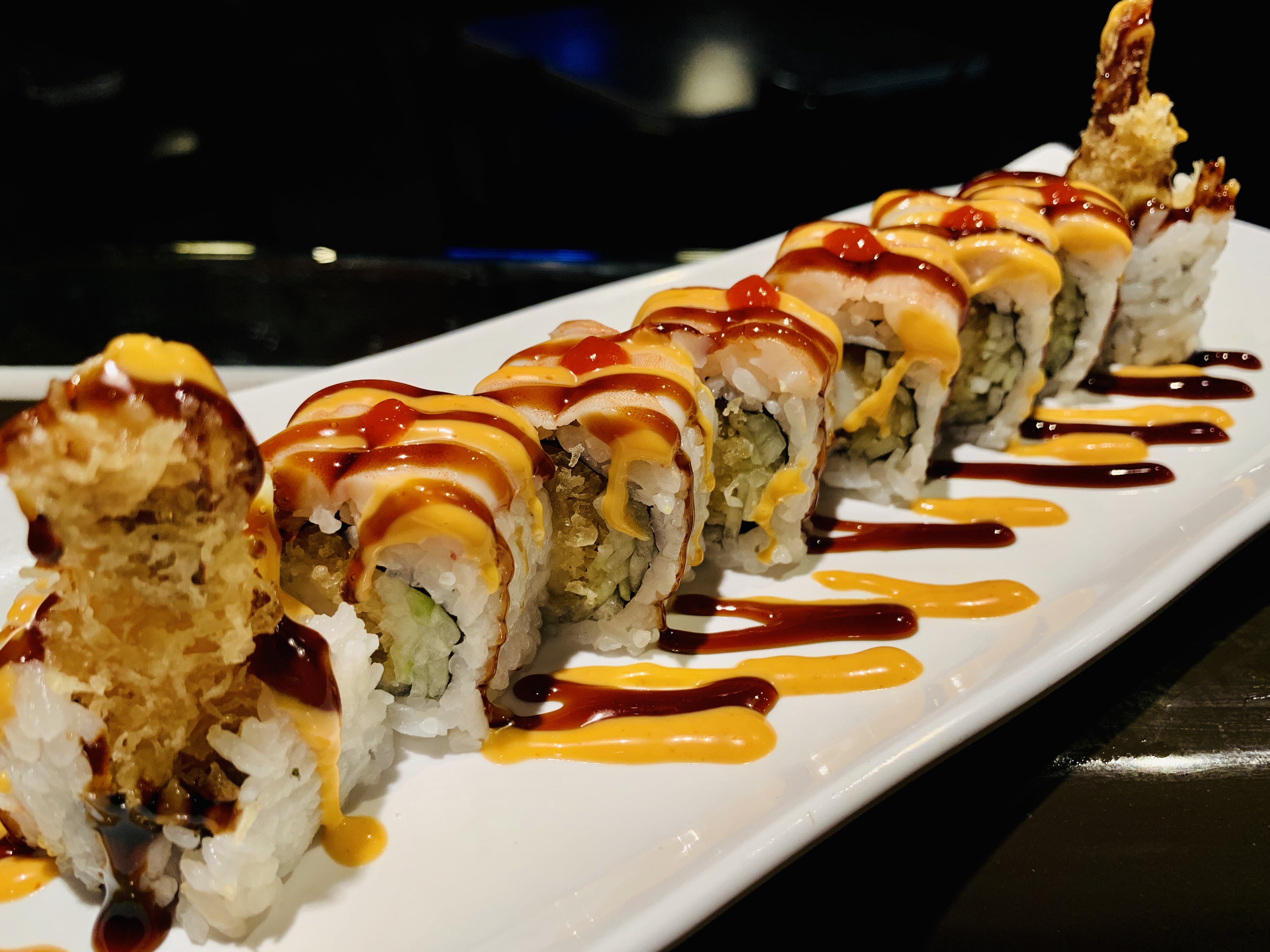 Order S8. Rock 'N Shrimp Special Roll food online from Sushi Club store, Fishers on bringmethat.com