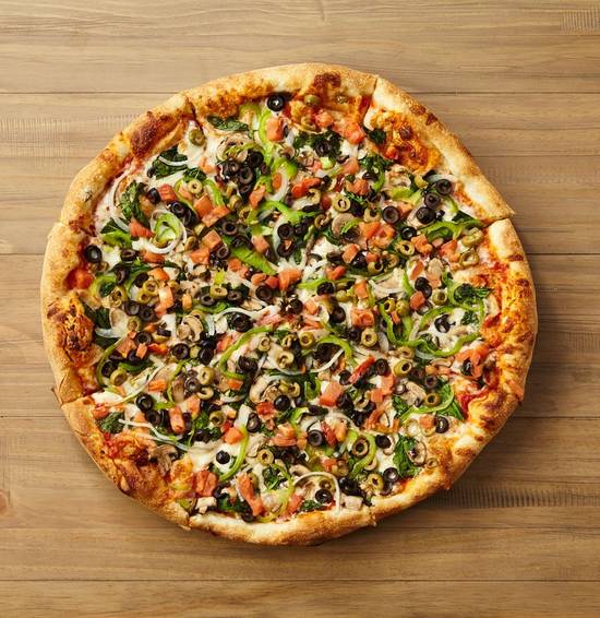 Order Veggie Deluxe Pizza - Med 12" food online from Johnny's New York Style Pizza store, Rockmart on bringmethat.com