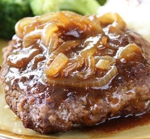 Order Hamburger Steak Plate food online from The Garland Grill store, Garland on bringmethat.com