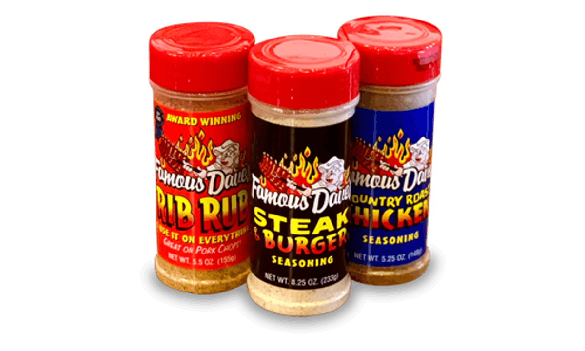 Order Seasonings and Rubs food online from Famous Daves Legendary Pit Bar-B-Que store, Chandler on bringmethat.com