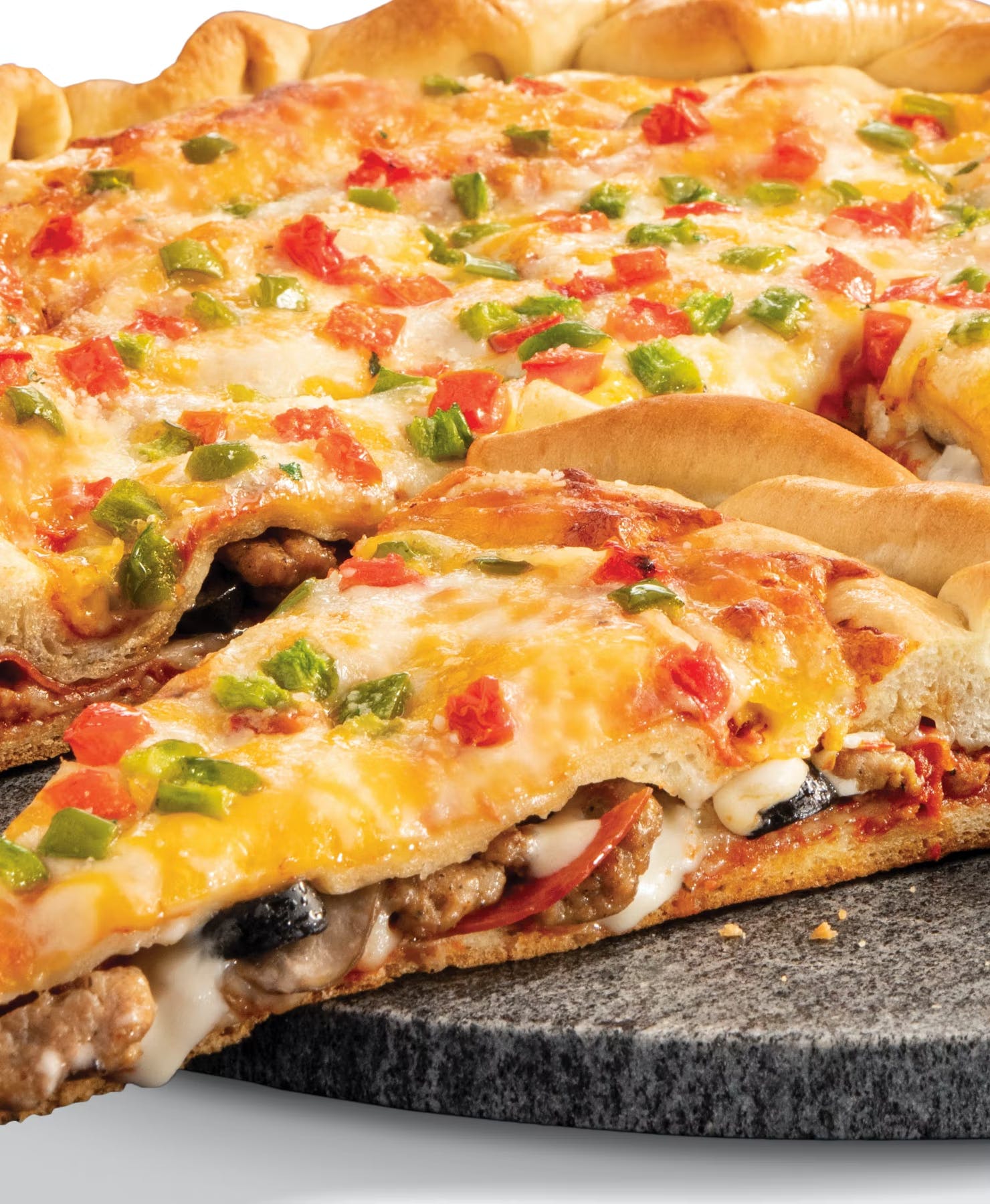 Order Big Murphy's Stuffed Pizza - Large 14'' food online from Papa Murphy | Take 'n' Bake Pizza store, Cave Creek on bringmethat.com