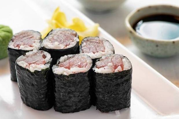 Order Tuna Roll food online from Sumo Japanese Restaurant store, Wenatchee on bringmethat.com