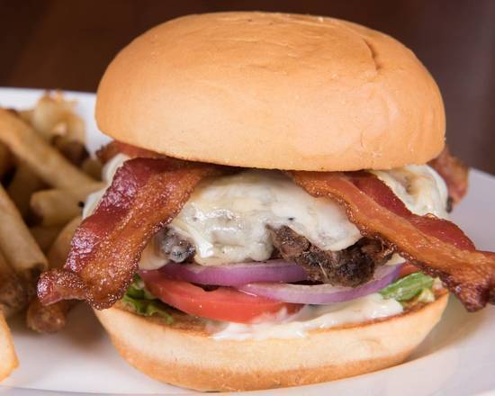 Order Four-cheese Bacon* food online from Green Mill Restaurant &Amp; Bar store, HASTINGS on bringmethat.com