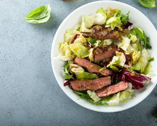 Order Steak Salad food online from The Wings Express store, White Oak on bringmethat.com