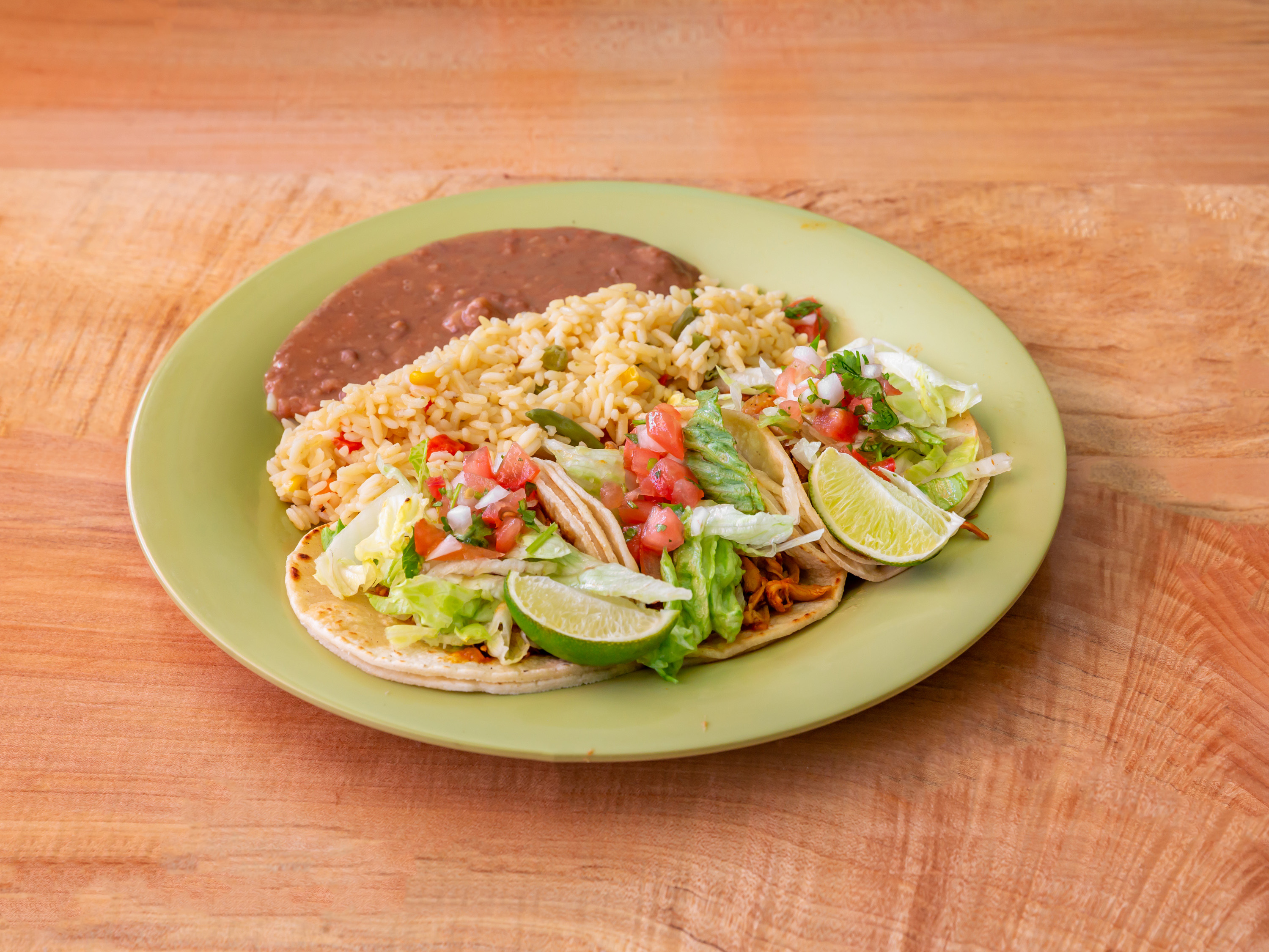 Order Taco Plate food online from El Tikal Restaurant store, Lynn on bringmethat.com