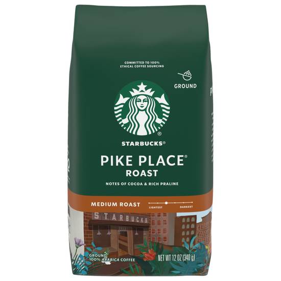 Order Starbucks Pike Place Roast Ground Coffee, 12 OZ food online from CVS store, GROSSE POINTE on bringmethat.com
