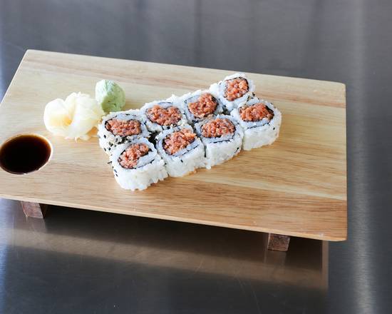 Order Tuna Roll (8 pcs) food online from Quickway Japanese Hibachi store, Fredericksburg on bringmethat.com
