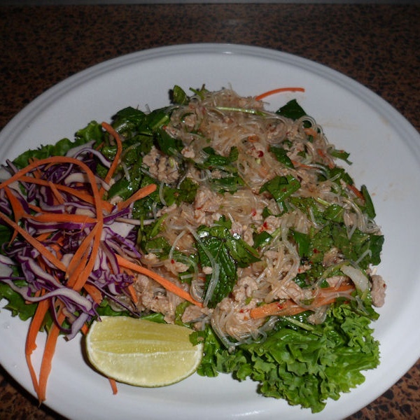 Order 10. Yum Woun Sen Salad food online from Finest Thai store, El Cajon on bringmethat.com