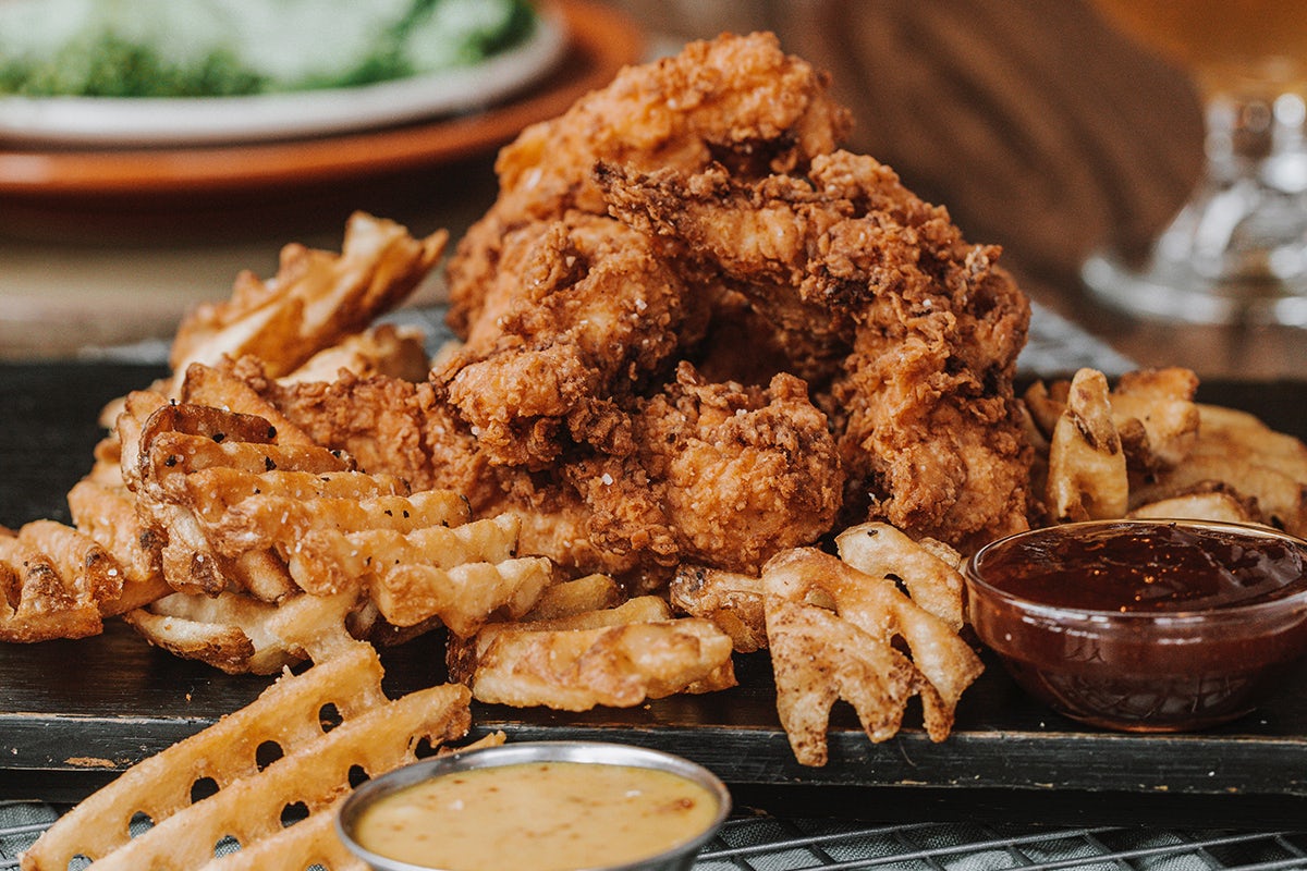 Order TWISTED TENDERS PARTY PACK food online from Rock Bottom Restaurant & Brewery store, Bethesda on bringmethat.com