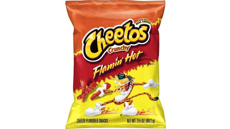 Order Cheetos Crunchy Flamin' Hot Cheese Snacks food online from Riverside Sunoco store, Westport on bringmethat.com