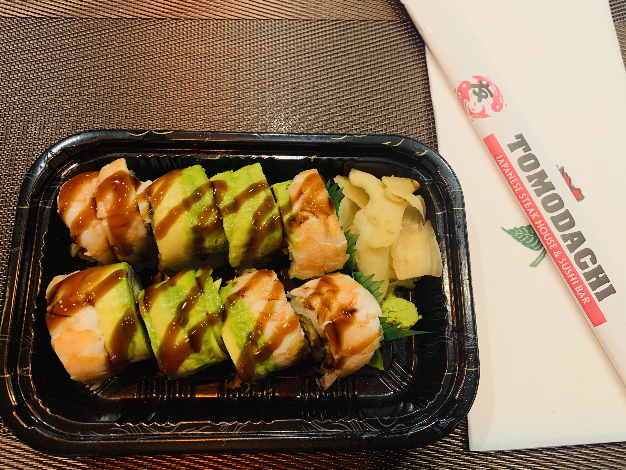 Order 12. Tiger Roll food online from Tomodachi Japanese Steakhouse & Sushi Bar store, Royersford on bringmethat.com