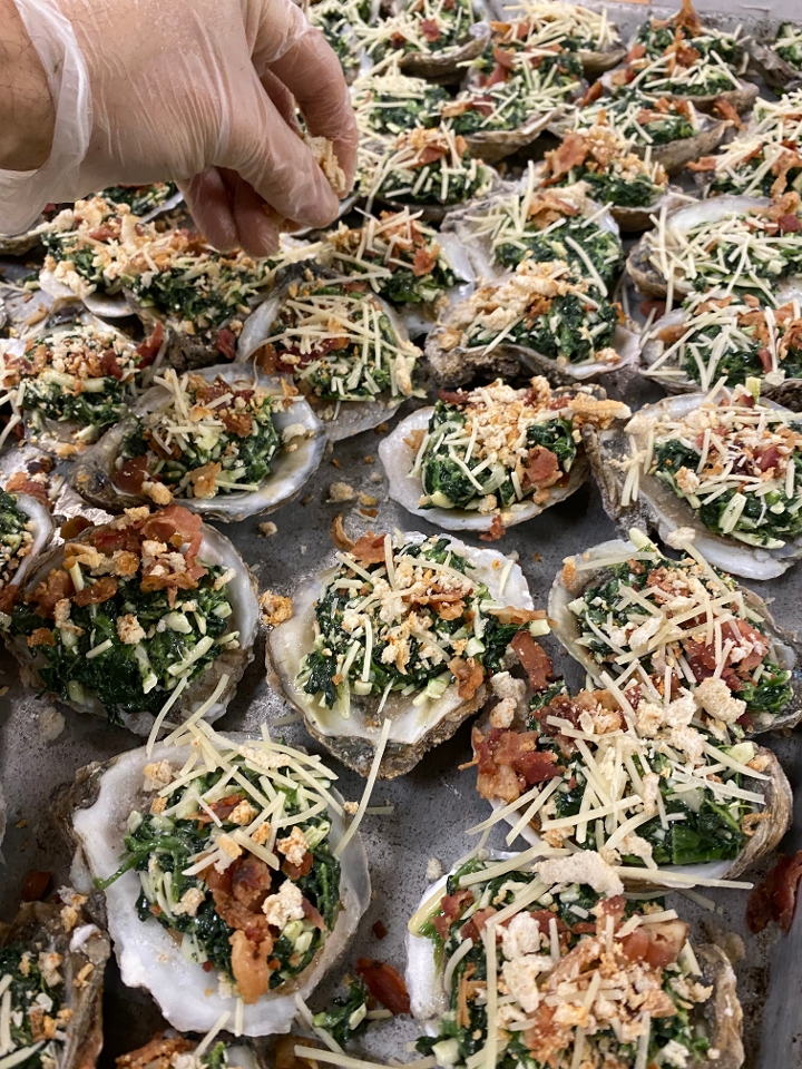 Order Oysters Rockefeller food online from Captain’s Curbside Seafood store, Trappe on bringmethat.com