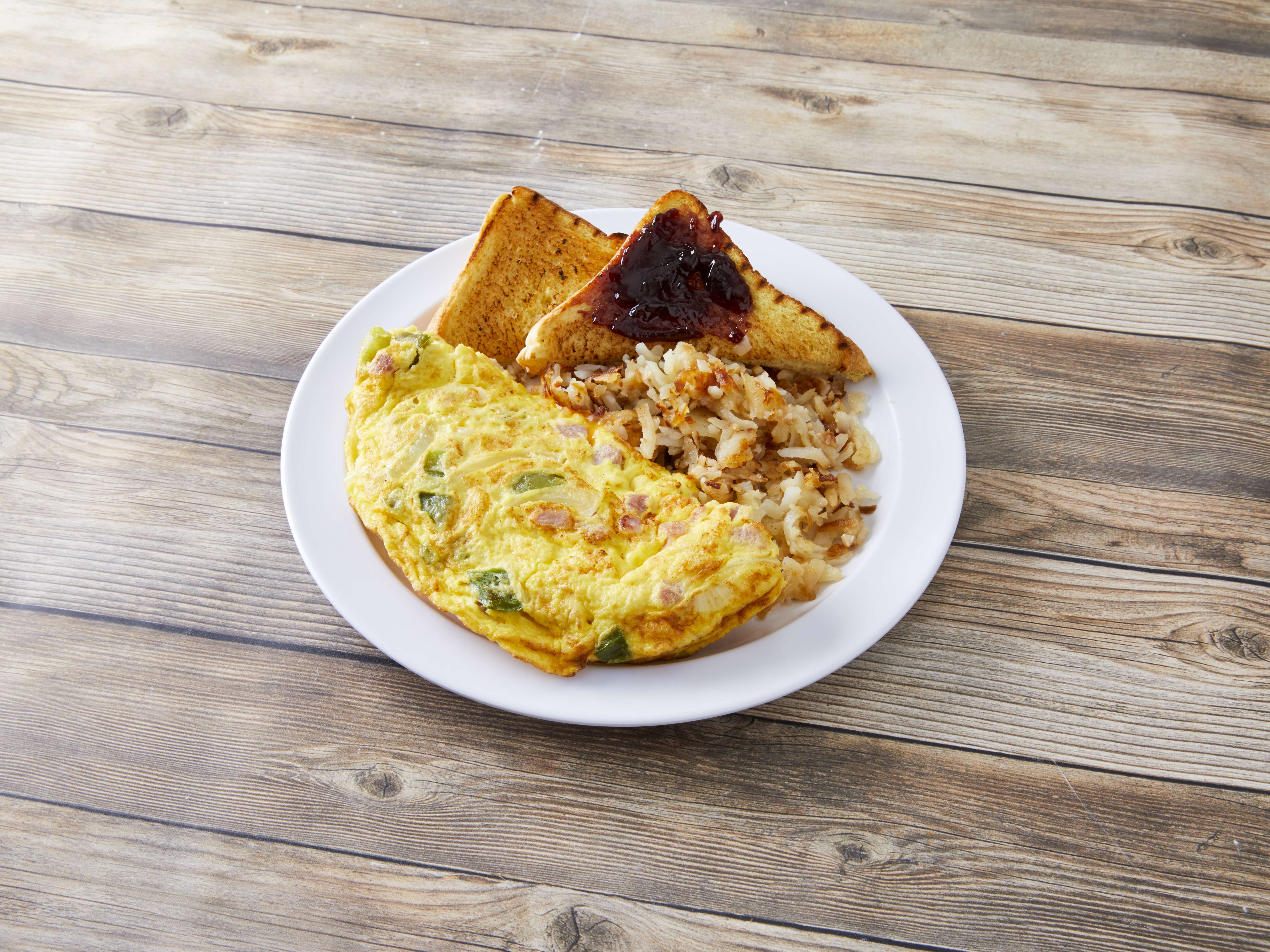 Order The Old Town Omelette food online from Hashbrowns on Wells store, Chicago on bringmethat.com