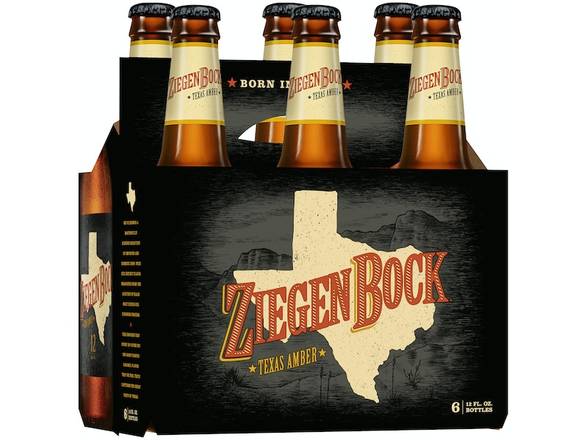 Order Ziegenbock Texas Amber - 6x 12oz Bottles food online from Jacob's Liquor store, Sachse on bringmethat.com