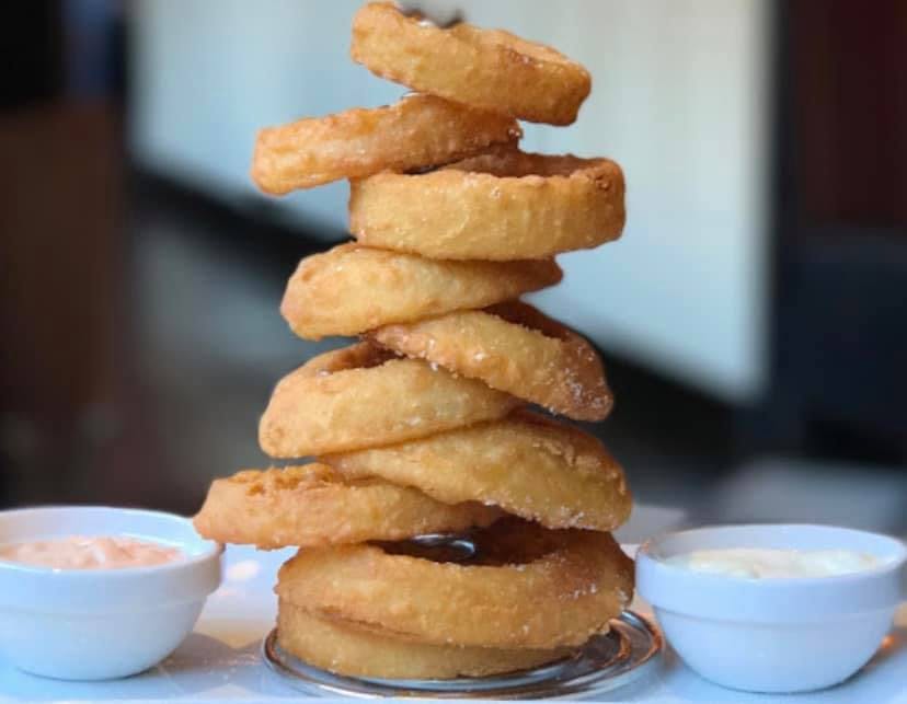 Order Onion Ring Tower - Appetizer food online from Nicks Diner store, Oneonta on bringmethat.com