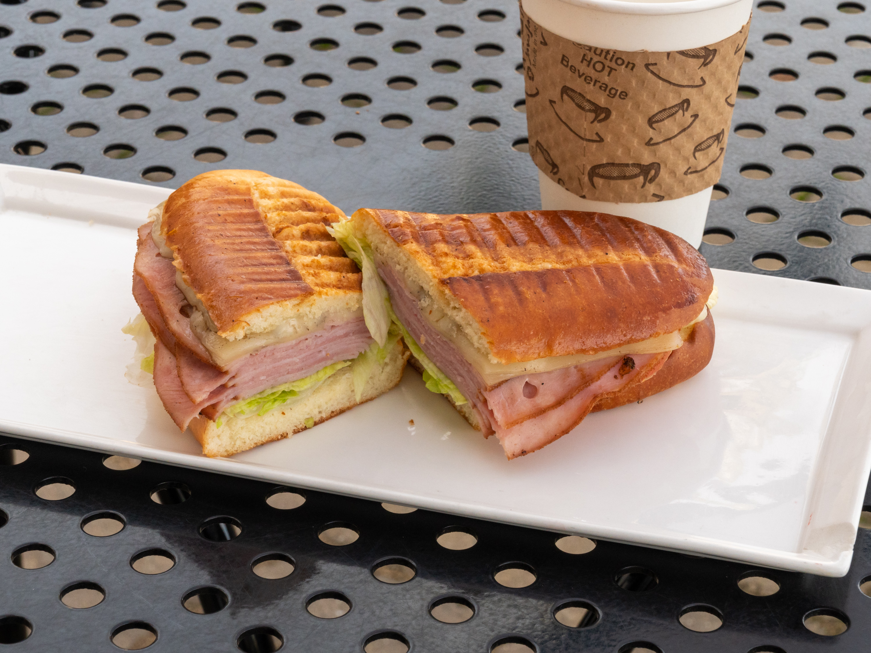 Order Ham and Swiss Panini food online from Dore Bakery store, Brentwood on bringmethat.com