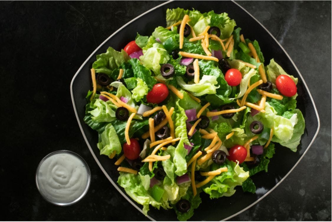 Order Garden Salad - Small (Serves 2 People) food online from Jet's Pizza store, Ann Arbor on bringmethat.com