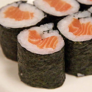 Order Salmon Roll food online from Kaze Sushi & Hibachi store, Mesquite on bringmethat.com