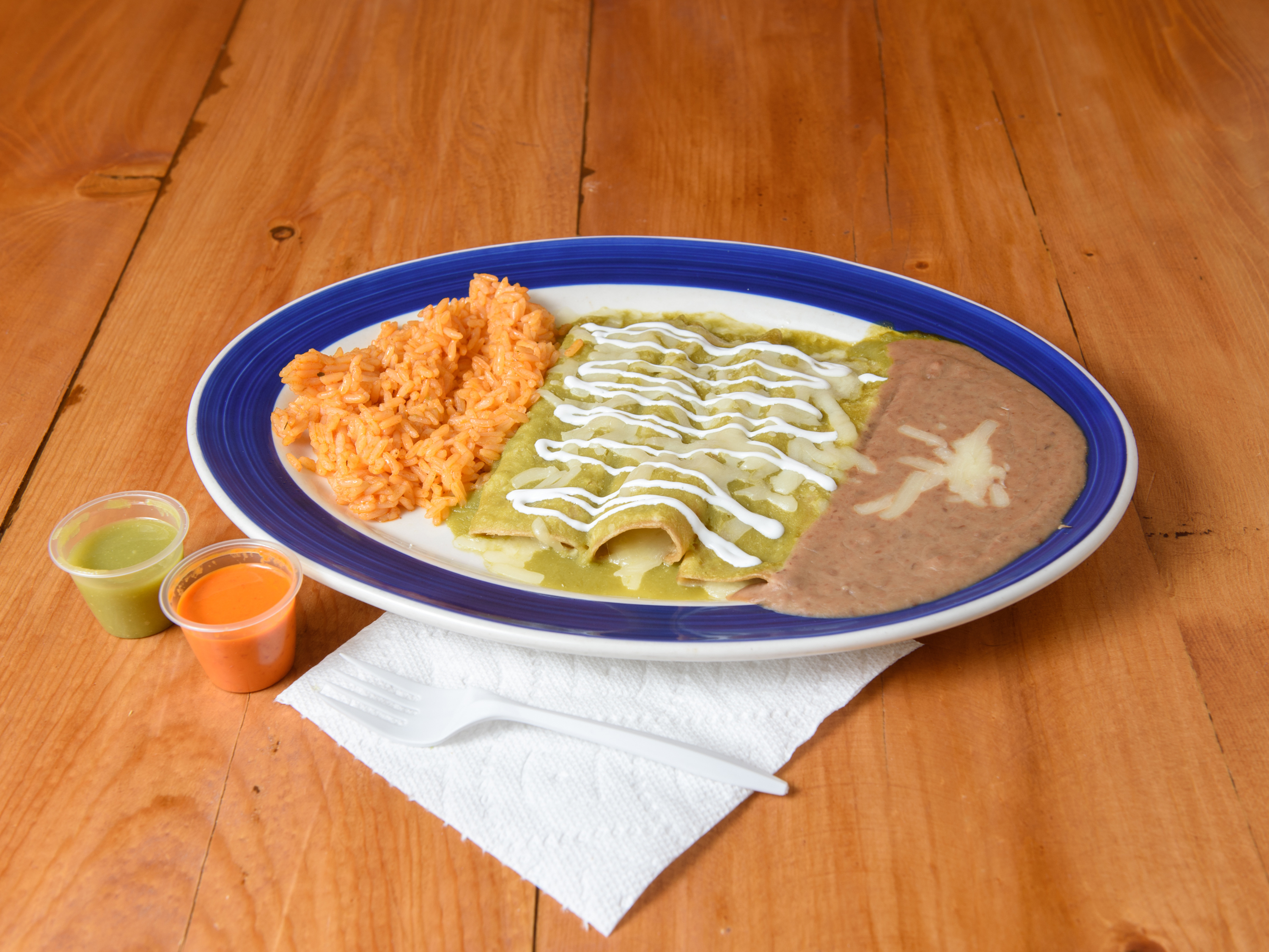 Order Enchilada Dinner food online from Taqueria San Miguel store, Wheaton on bringmethat.com