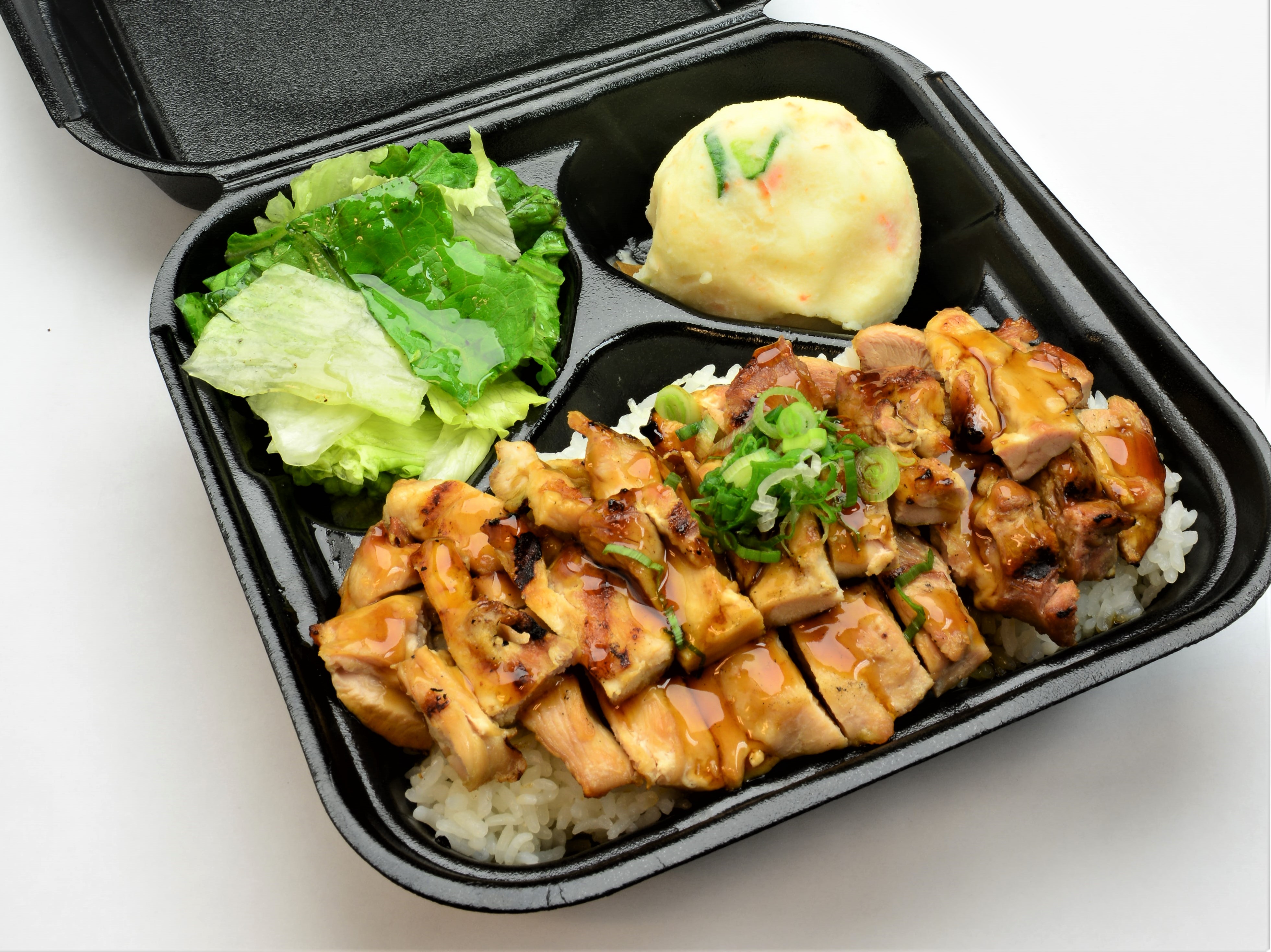 Order Chicken Teriyaki Plate food online from Roll It Sushi store, Newport Beach on bringmethat.com