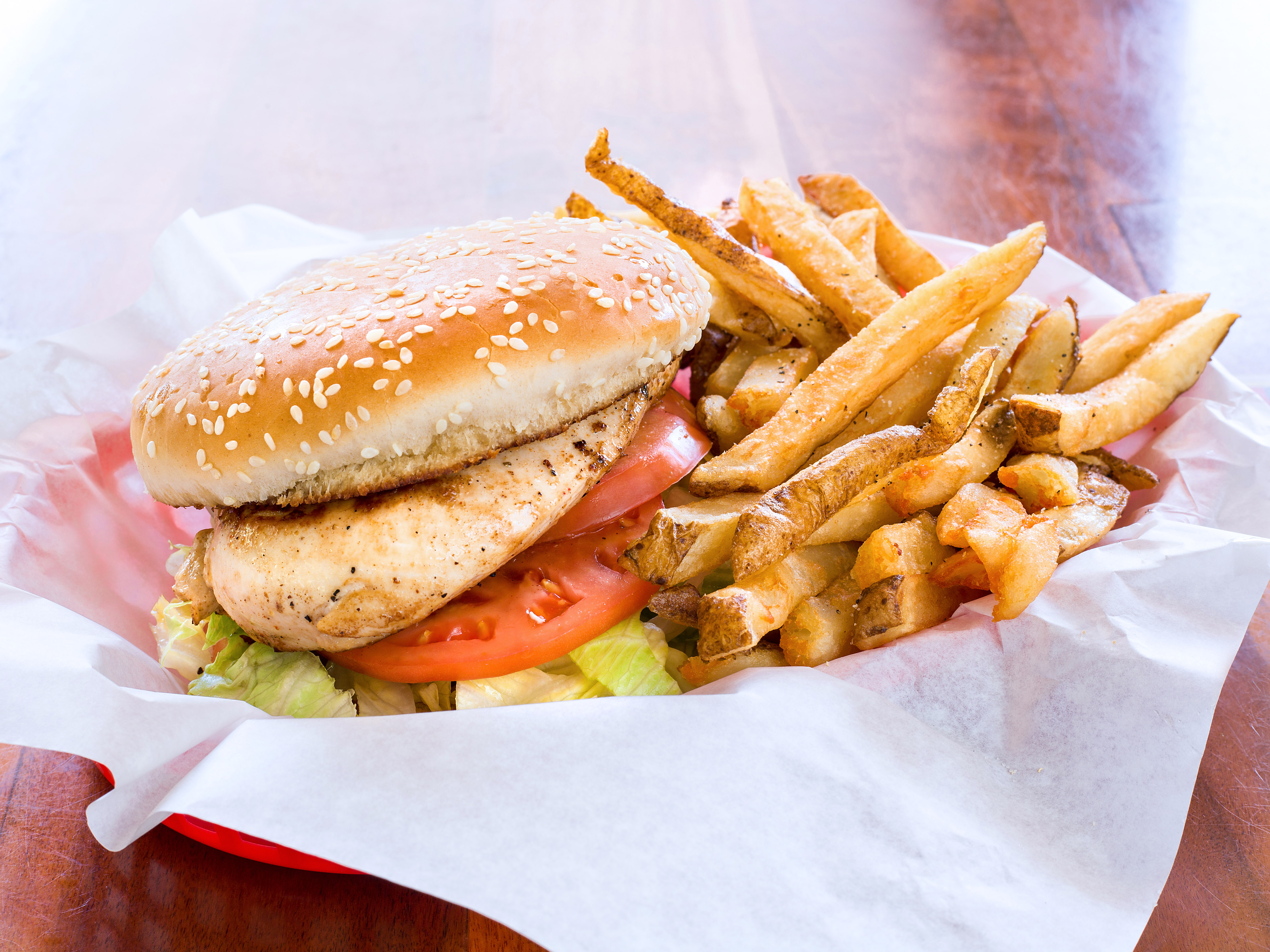 Order Grilled Chicken Breast Sandwich food online from Babe's Old Fashioned Food store, San Antonio on bringmethat.com