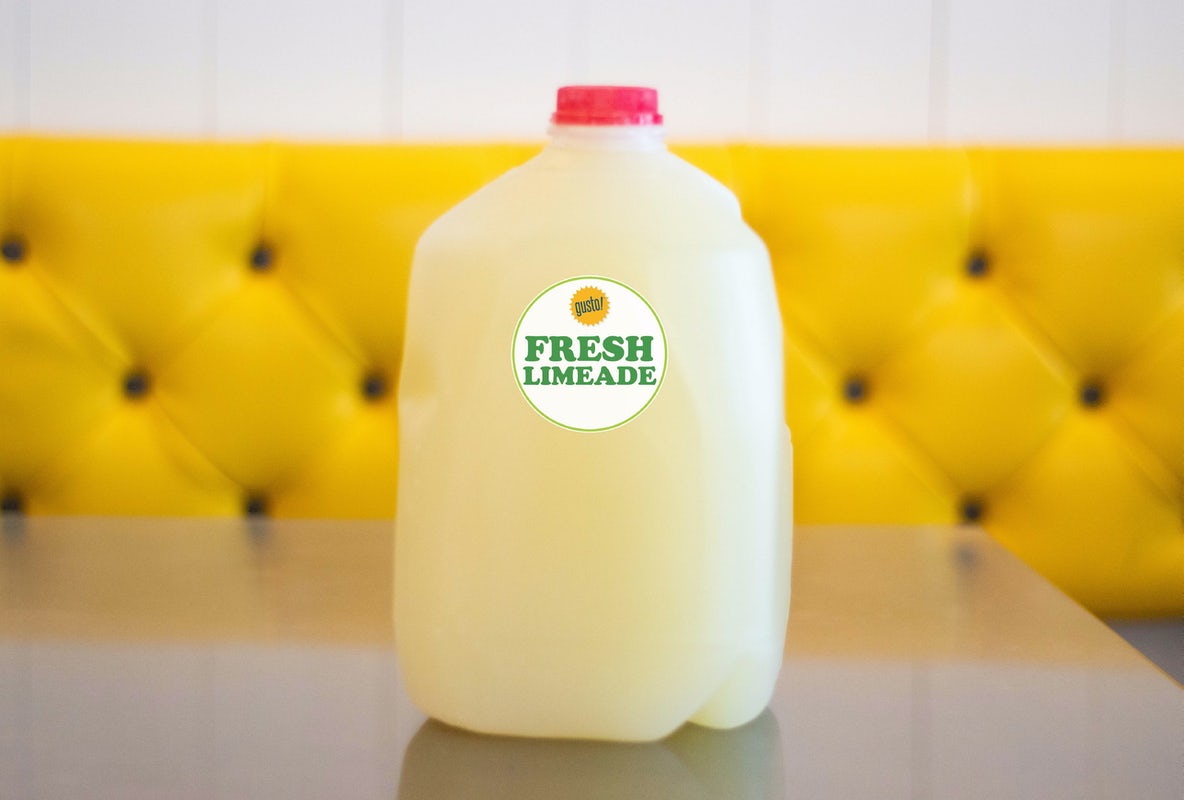Order Fresh Limeade - Whole Gallon food online from Gusto! store, Atlanta on bringmethat.com