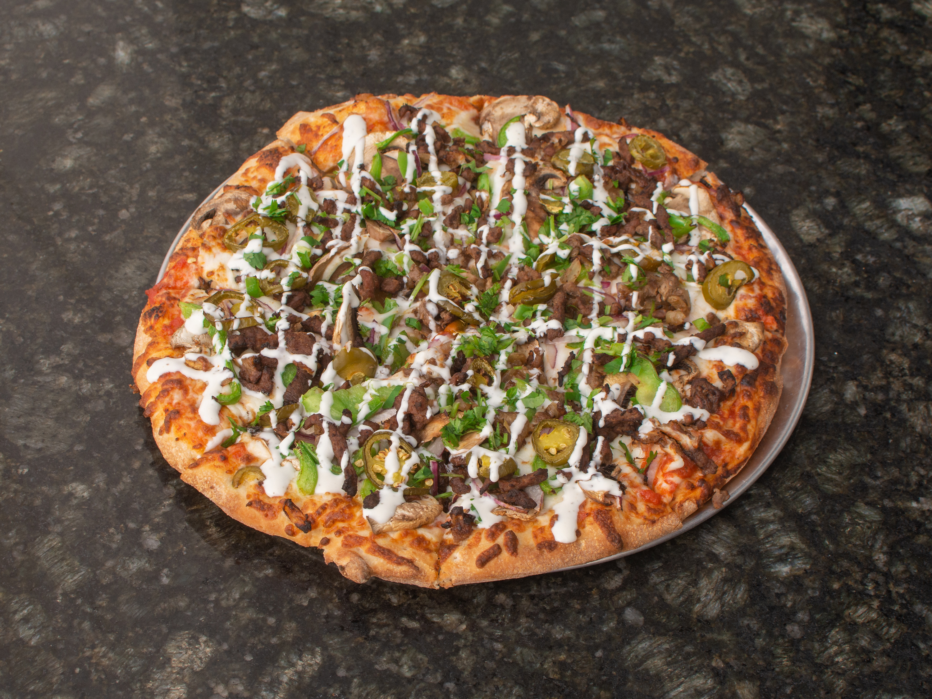 Order La Mexicana Pizza food online from New York Pizza & Grill store, Dinuba on bringmethat.com
