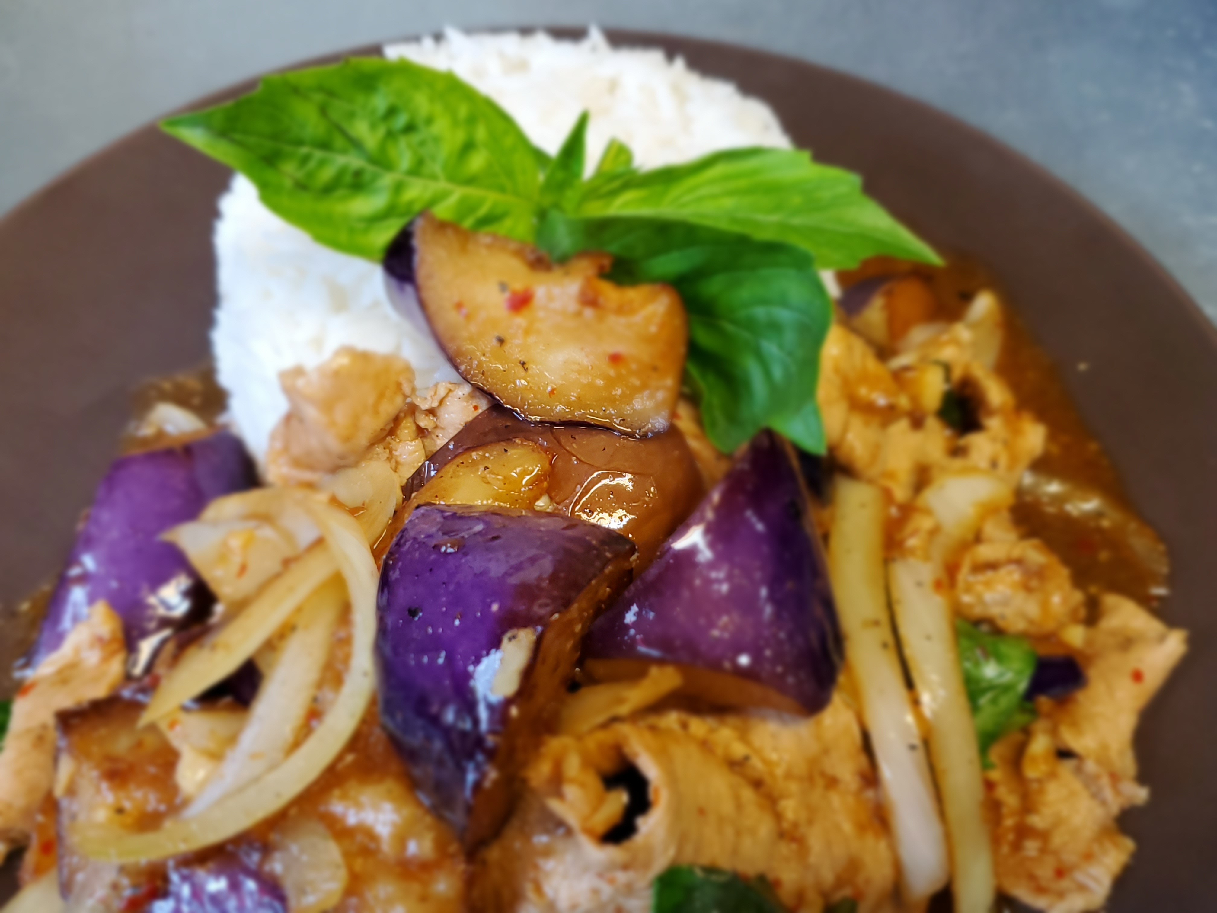 Order Pad Eggplant food online from Poompui Thai Food store, Portland on bringmethat.com