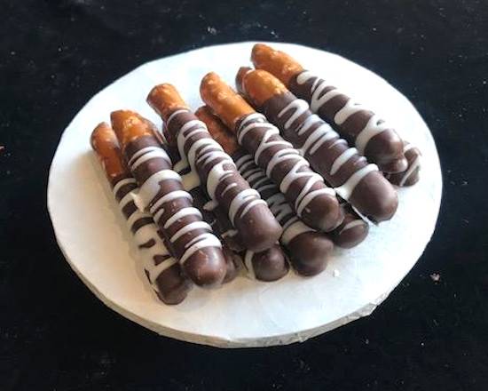 Order Chocolate Dipped Pretzel Rods food online from The Sweet Spot Bakery store, Fort Worth on bringmethat.com
