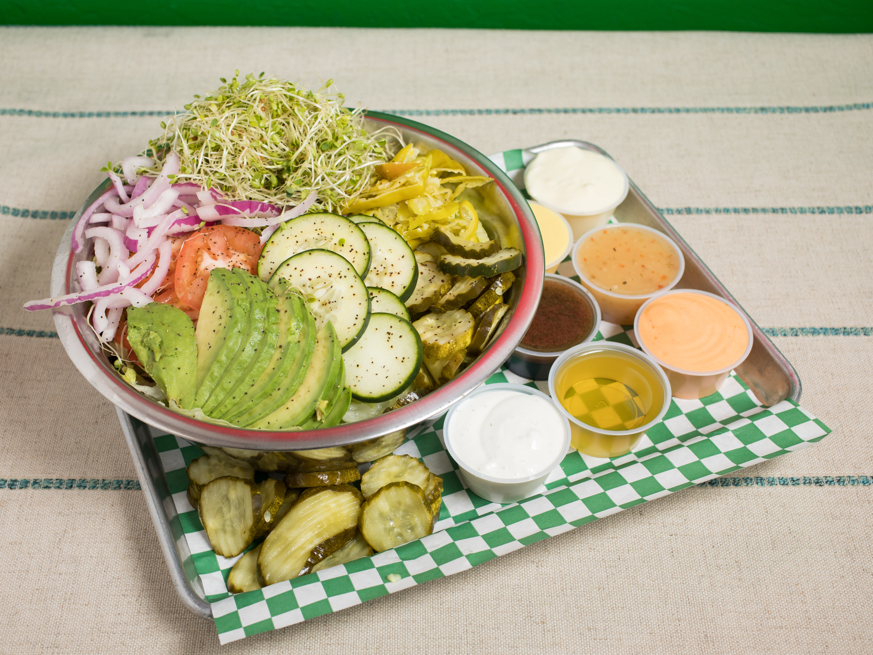 Order Green Salad food online from Mr Pickles Sandwich store, San Francisco on bringmethat.com