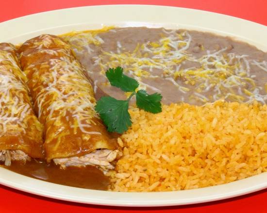 Order Two Cheese Enchiladas Plate food online from Chile Verde store, Hawthorne on bringmethat.com