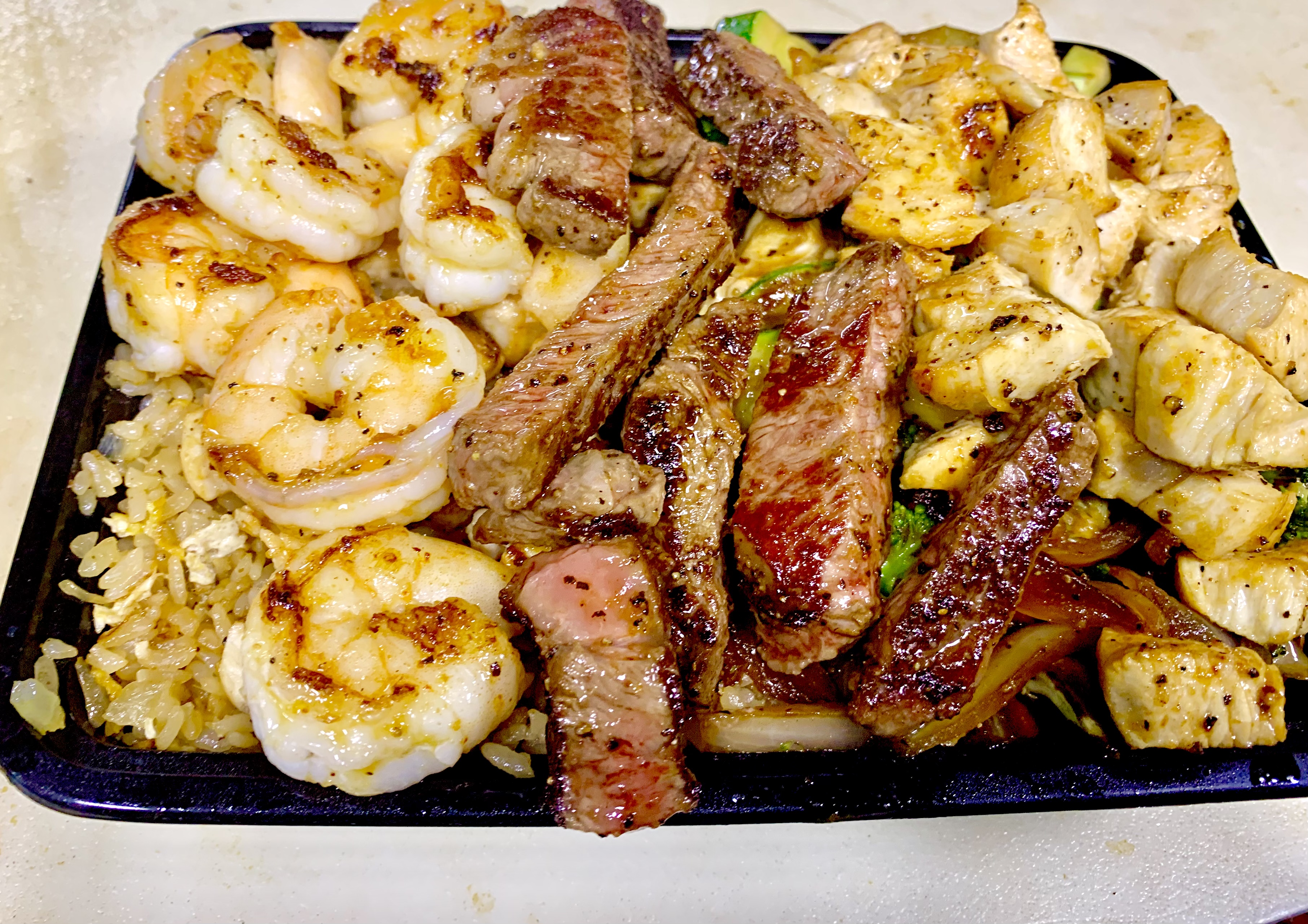 Order New York Steak, Chicken. Shrimp food online from Samurai Hibachi Grill store, Los Angeles on bringmethat.com