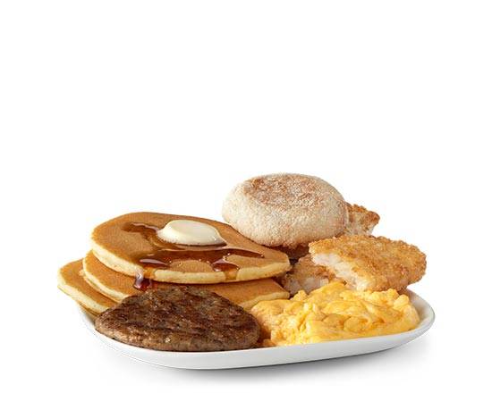 Order Big Breakfast with Muffin and Hotcake food online from McDonalds Lincoln store, Lincoln on bringmethat.com