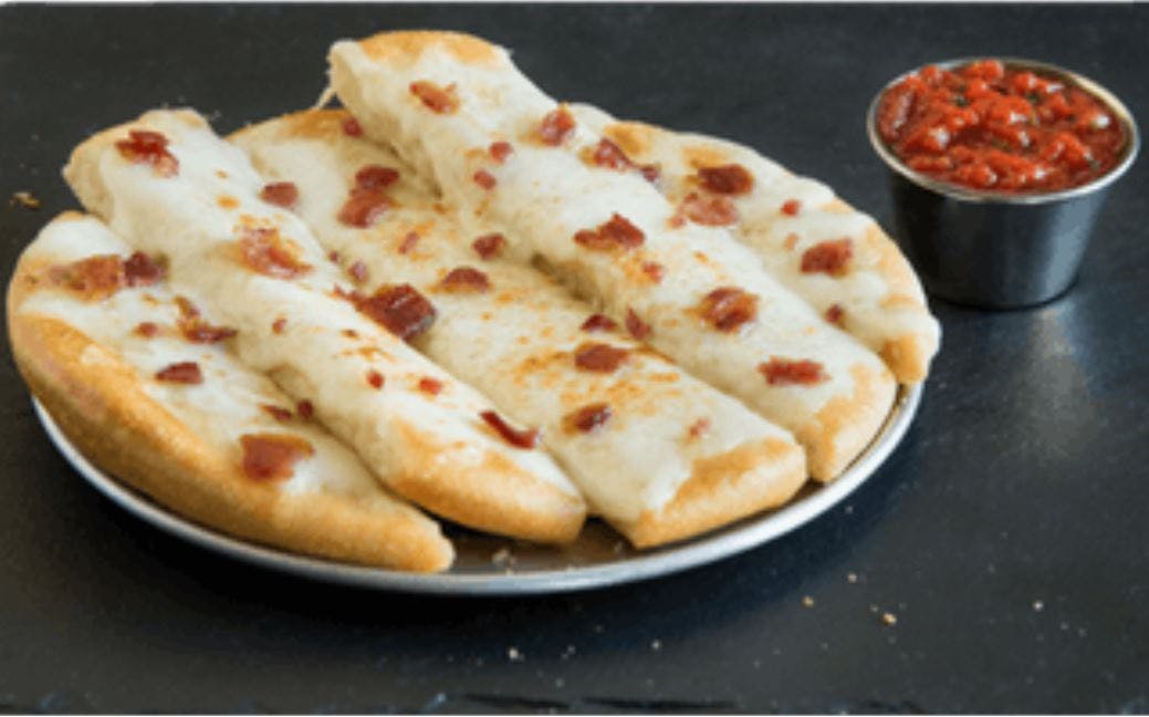 Order Bacon Cheesy Breadsticks - 8'' food online from Pie Five Pizza Co store, Fort Worth on bringmethat.com