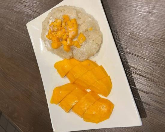 Order Mango with Sticky Rice food online from Red Ginger Sushi -Thai Restaurant and Deliver store, Los Angeles on bringmethat.com