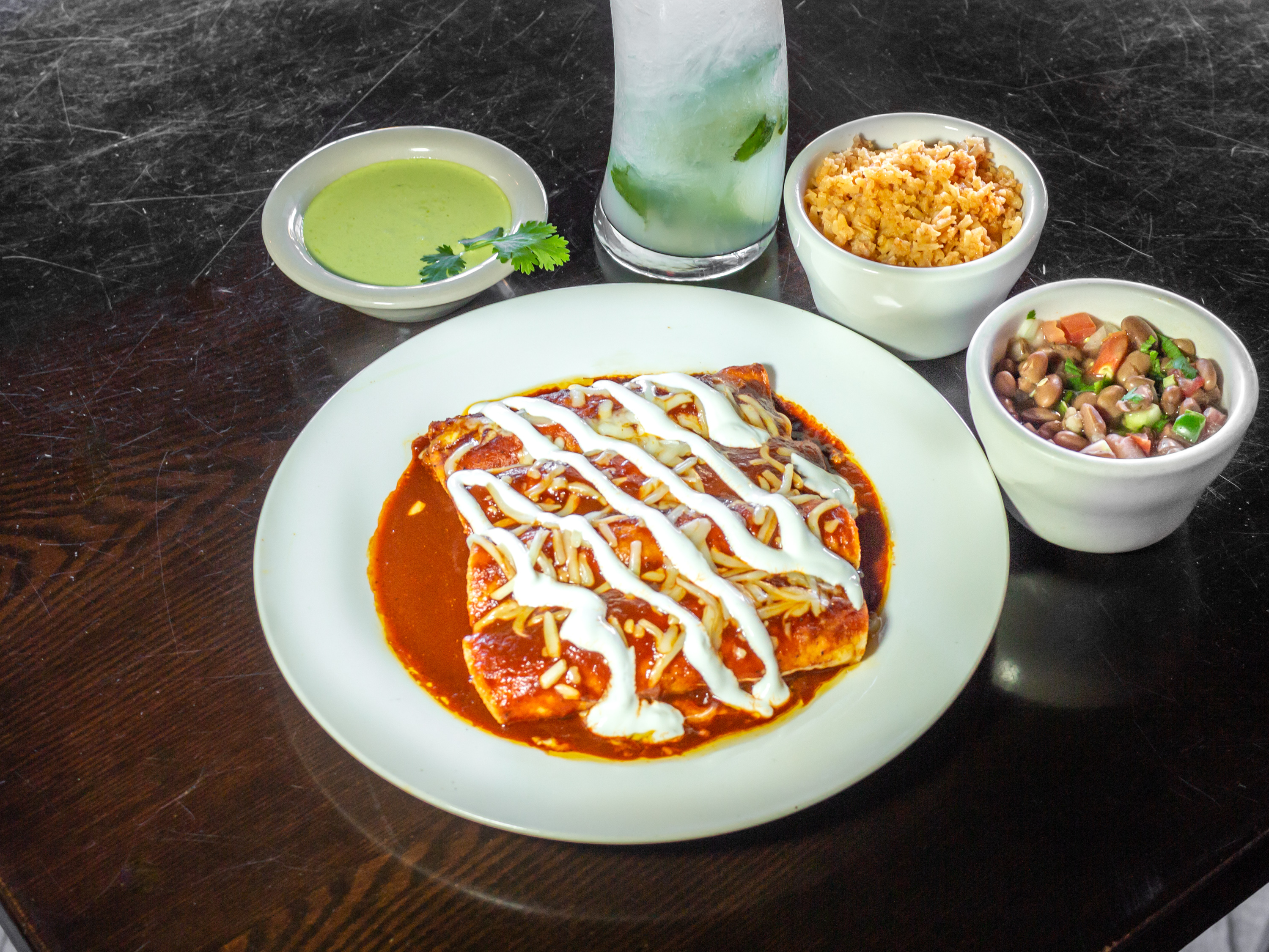 Order Enchilada Lunch Special food online from Mojitos Mexican Bar & Grill store, Odessa on bringmethat.com