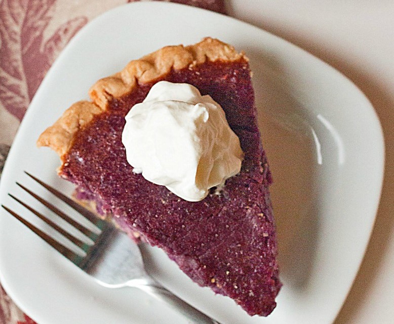 Order Purple Sweet Potato Pie food online from Nunu Desserts store, Vallejo on bringmethat.com