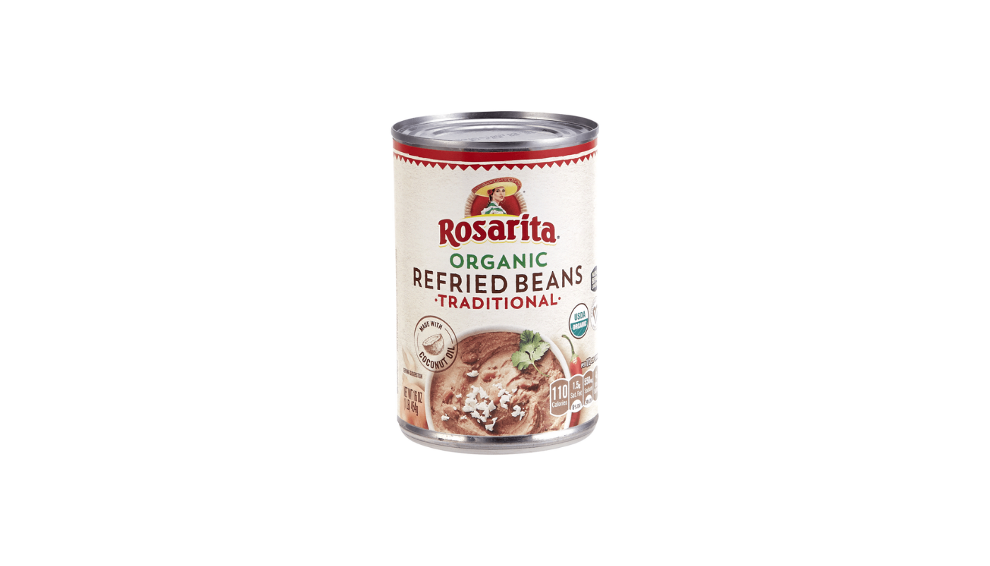 Order Rosarita Organic Traditional Refried Beans food online from Luv Mart store, Santa Cruz on bringmethat.com