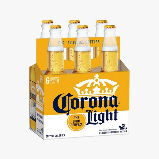 Order Corona Light 6 pack food online from Goodie Liquor And Wine store, Santa Monica on bringmethat.com