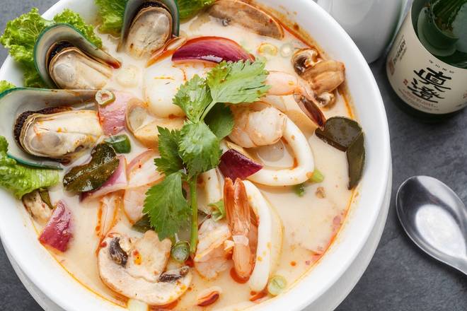 Order Tom Yum Noodle Soup food online from SukhoThai on Royal St. store, New Orleans on bringmethat.com