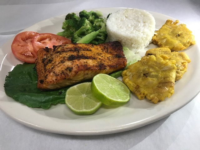 Order Salmon a la Parrilla food online from Sabor A Gloria store, Chicago on bringmethat.com