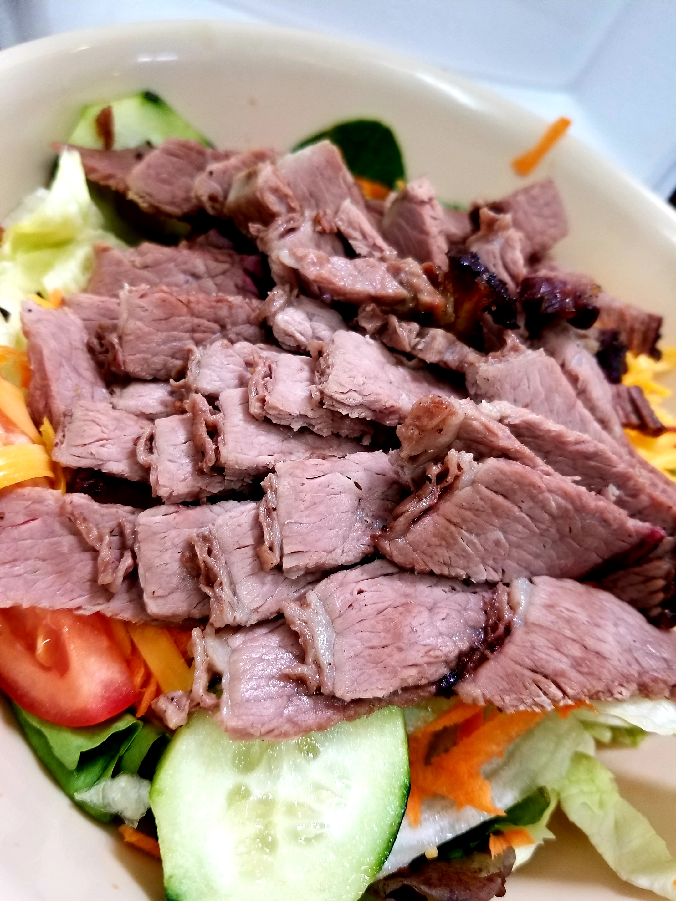 Order Chef Salad with Beef Brisket food online from Blakes BBQ & Burgers Blake store, Houston on bringmethat.com