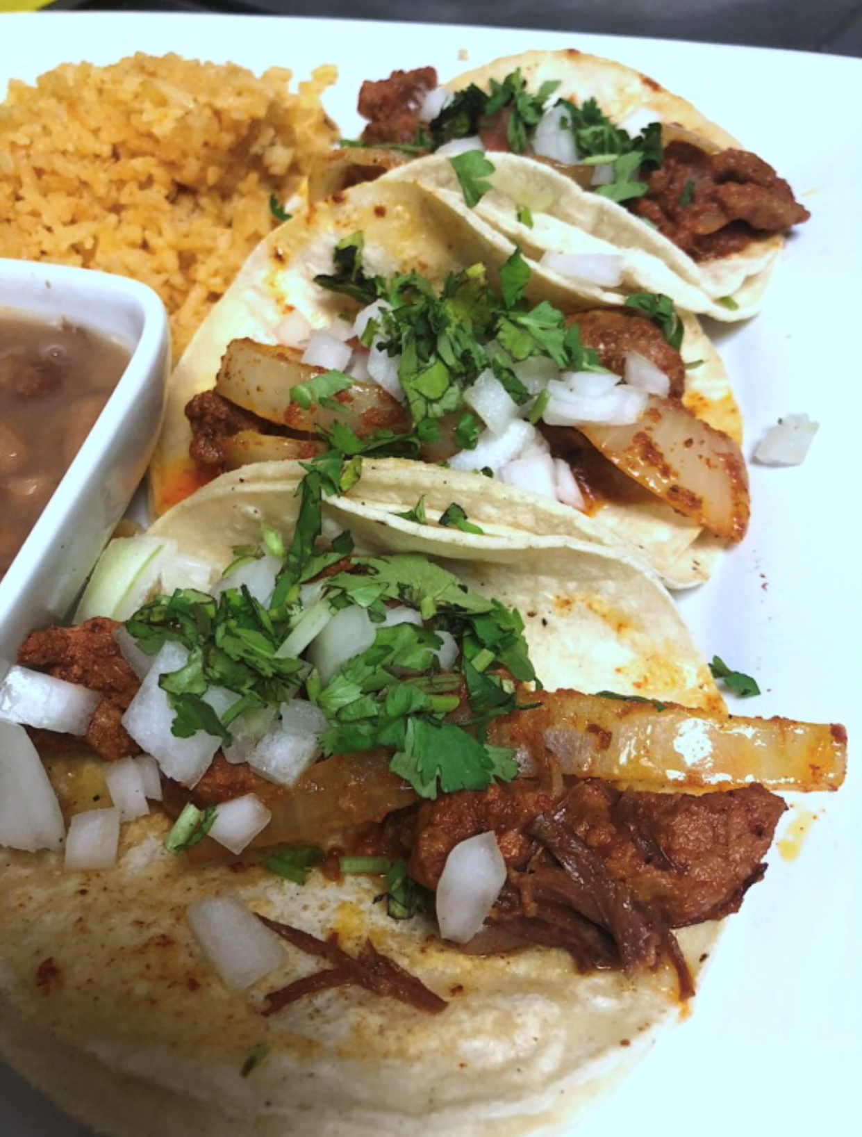Order Al Pastor Taco food online from Senor Lopez Mexican Restaurant store, Detroit on bringmethat.com