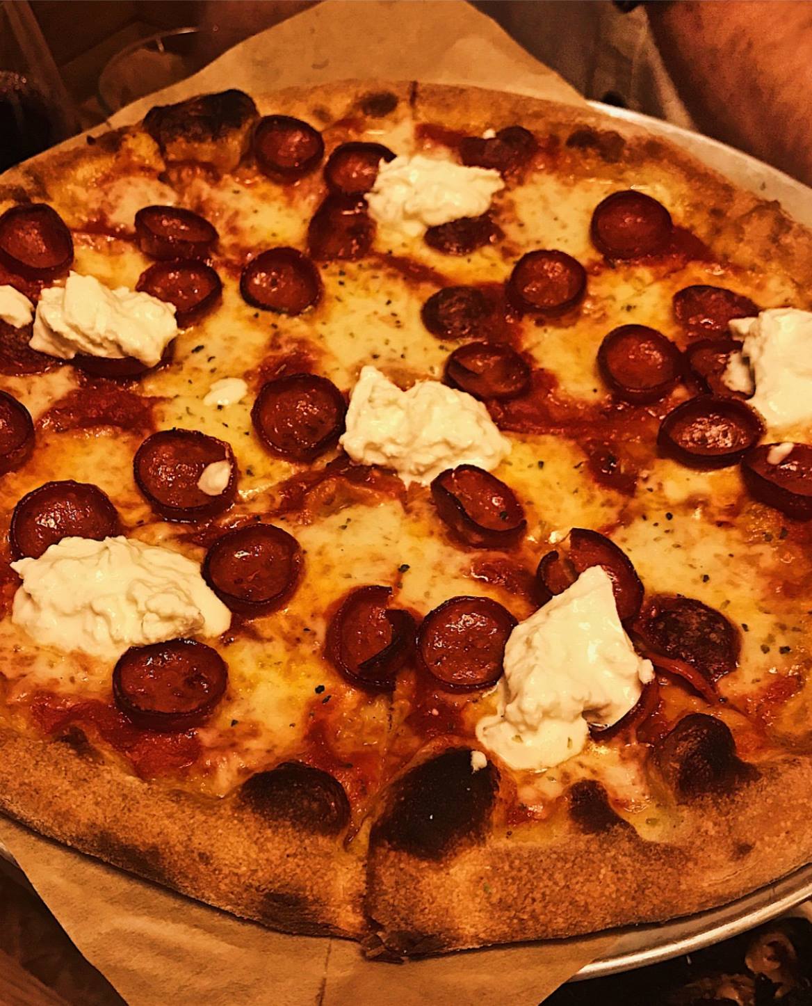 Order Pepperoni and Fresh Mozzarella Pizza food online from Doughbird store, Phoenix on bringmethat.com