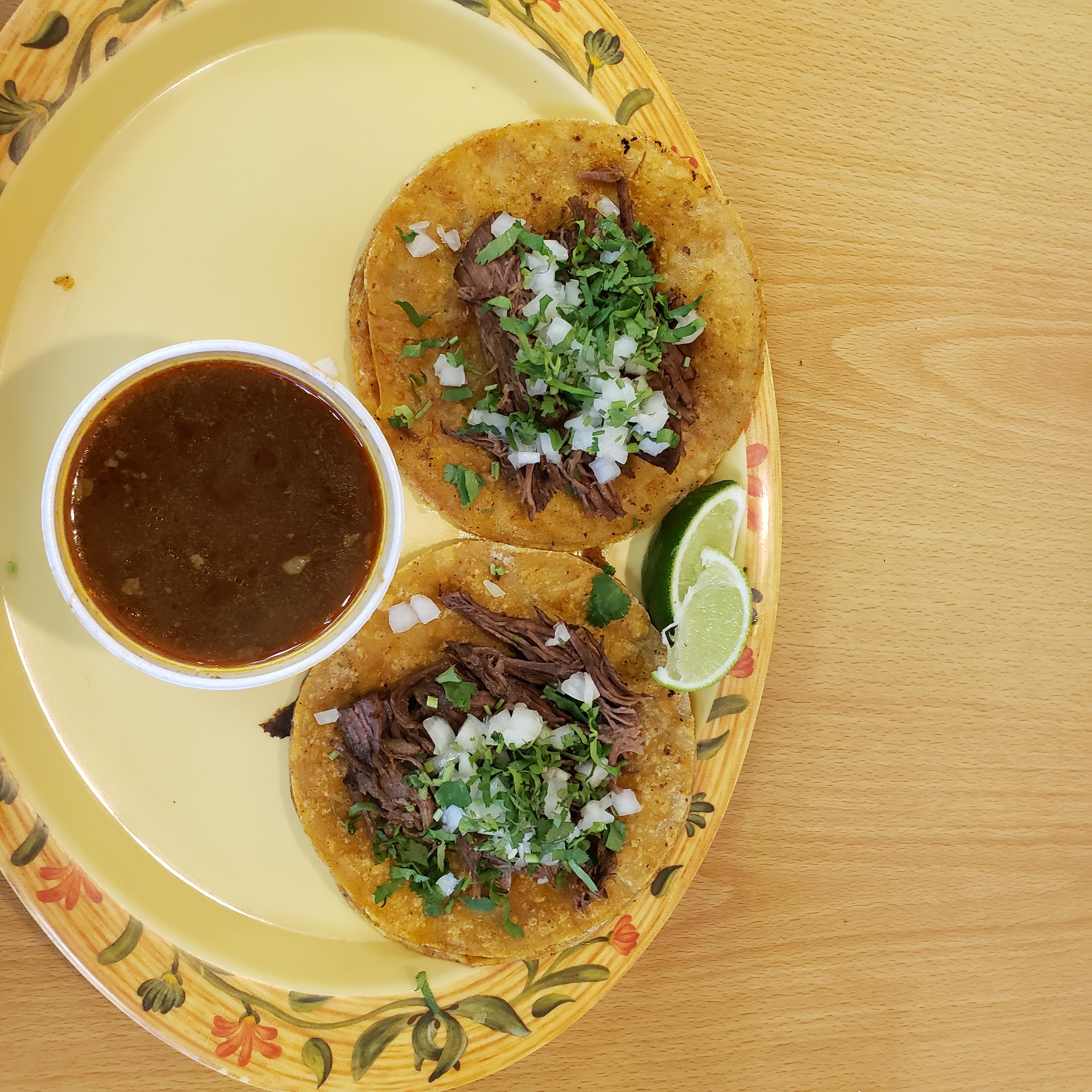 Order New Item Birria taco food online from Tony Tacos Downtown store, Bloomington on bringmethat.com