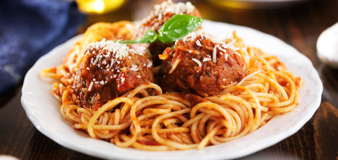 Order Kid's Spaghetti with Meatballs - Kids food online from La Vera Pizza No 2 store, Levittown on bringmethat.com