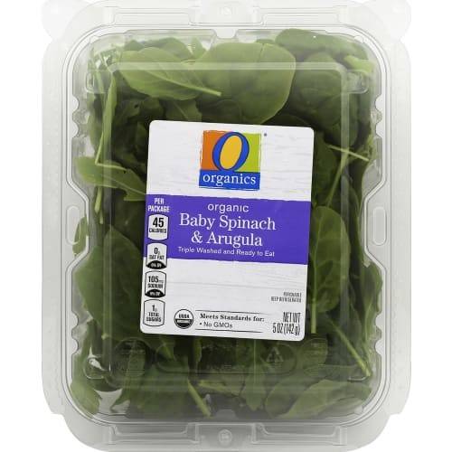 Order O Organics · Baby Spinach and Arugula (5 oz) food online from Randalls store, Galveston on bringmethat.com