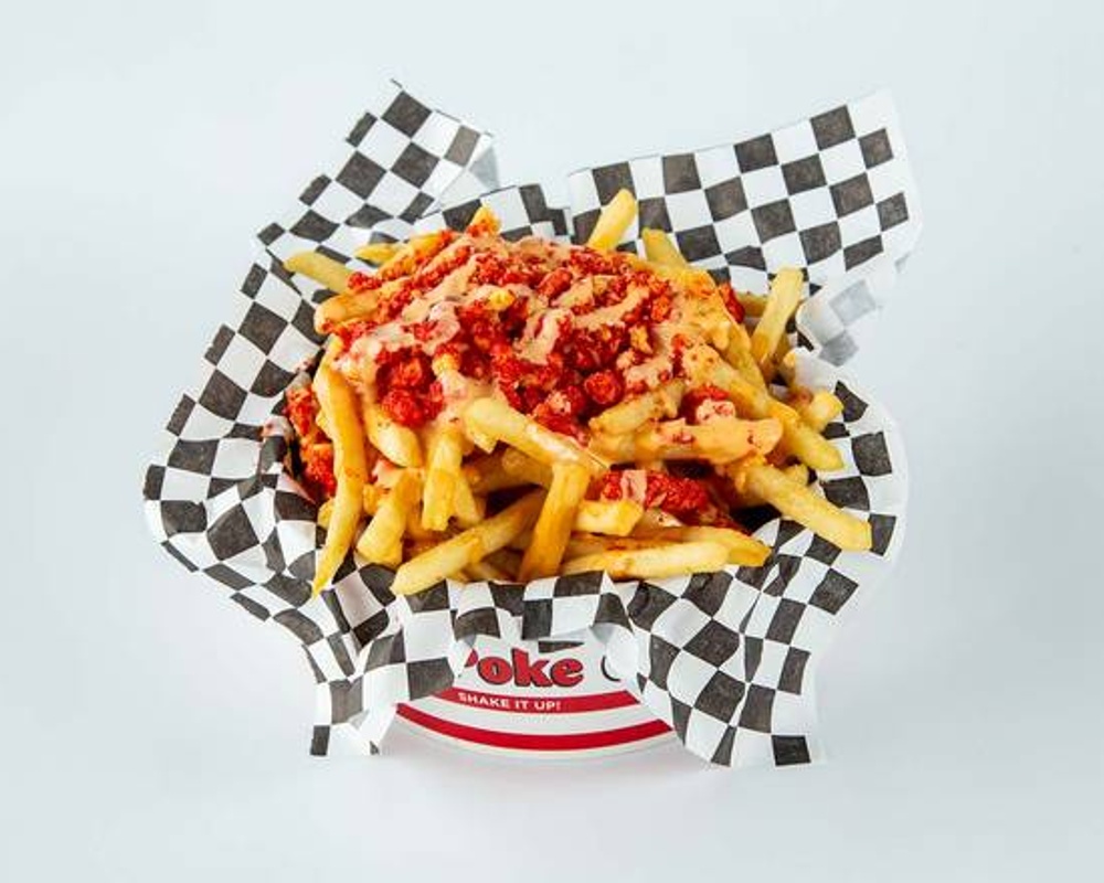 Order Spicy Cheeto Fries food online from The Poke Co store, Ontario on bringmethat.com