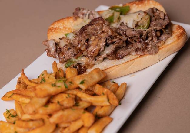 Order Cheesesteak Sandwich food online from Seared Chophouse store, Greenville on bringmethat.com