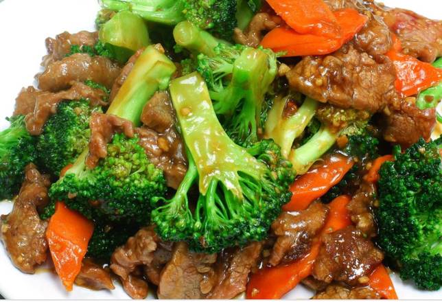 Order Beef with Garlic Sauce (qt) food online from Wu's Garden store, Upper Leacock on bringmethat.com